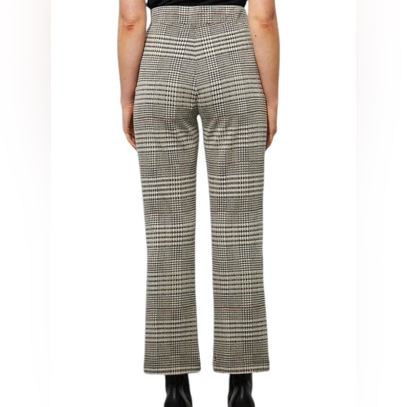 Joseph Ribkoff Katherine Jacquard Plaid Knit Wide Leg Drawstring Waist - Picture 2 of 4